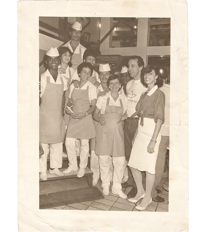 Equipe Delírio Tropical em 1985